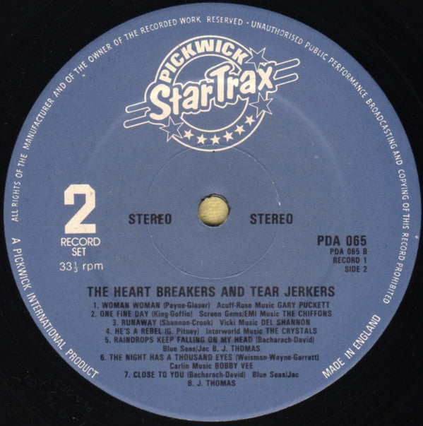 Various : The Heart Breakers And Tear Jerkers Collection (2xLP, Comp)