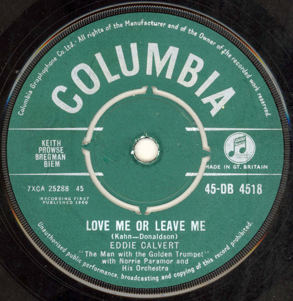 Eddie Calvert With Ken Jones And His Orchestra : (Theme From) Dark At The Top Of The Stairs (7", Single)