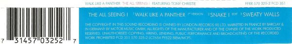 The All Seeing I Featuring Tony Christie : Walk Like A Panther (CD, Single)