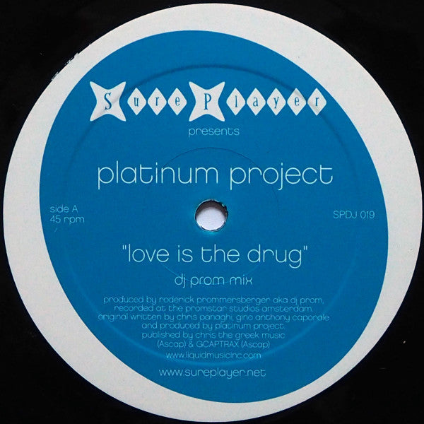 Platinum Project : Love Is The Drug (12")