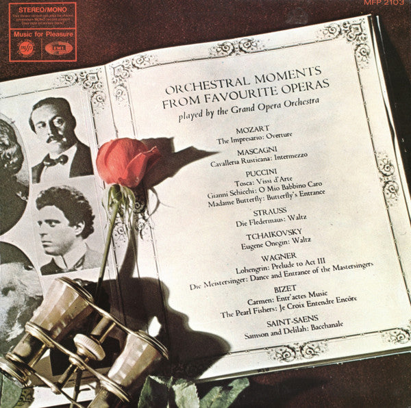 Grand Opera Orchestra : Orchestral Moments From Favourite Operas (LP, Comp)