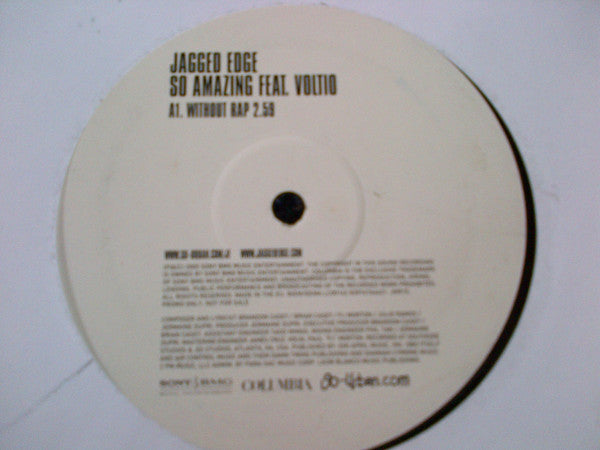 Jagged Edge (2) : So Amazing (12", Promo)