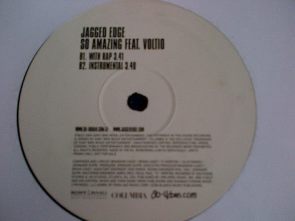Jagged Edge (2) : So Amazing (12", Promo)