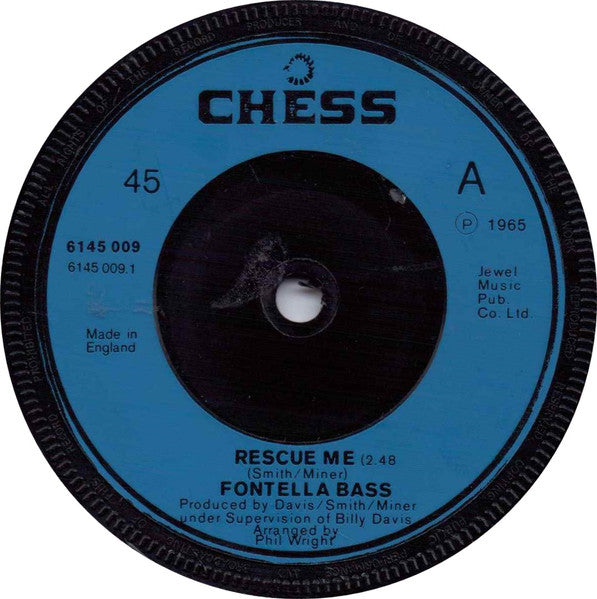 Fontella Bass : Rescue Me (7", Single, RE, Blu)
