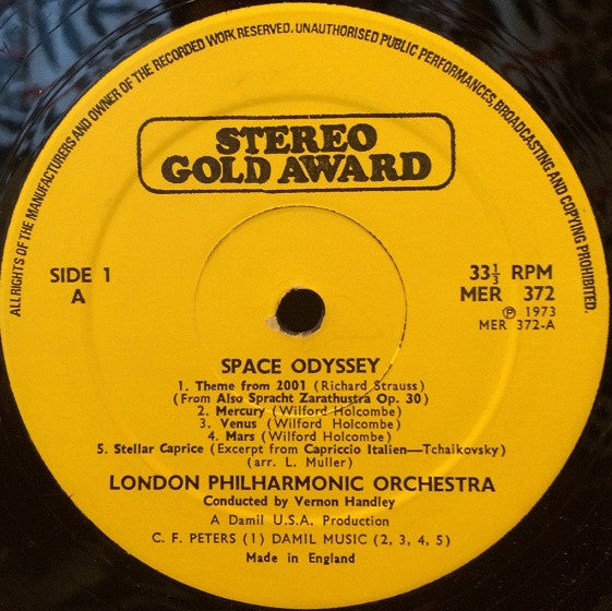 London Philharmonic Orchestra : A Sound Spectacular Stereo Space Odyssey (LP)