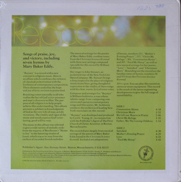 John Stewart (31) : Rejoice (LP)