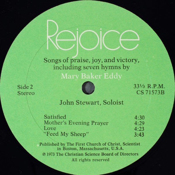 John Stewart (31) : Rejoice (LP)