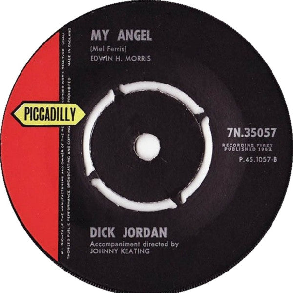 Dick Jordan : Fortune Teller (7", Single, Mono)