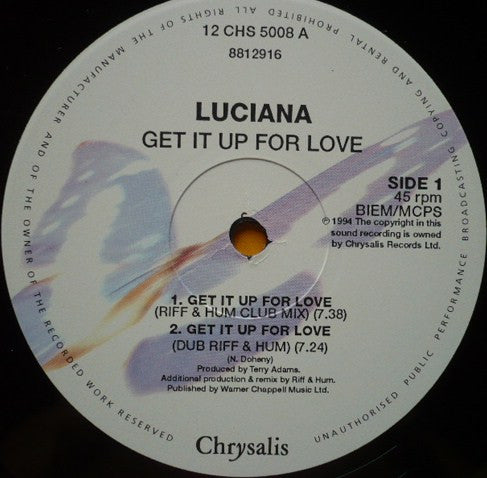 Luciana : Get It Up For Love (12")