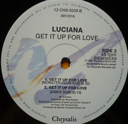 Luciana : Get It Up For Love (12")