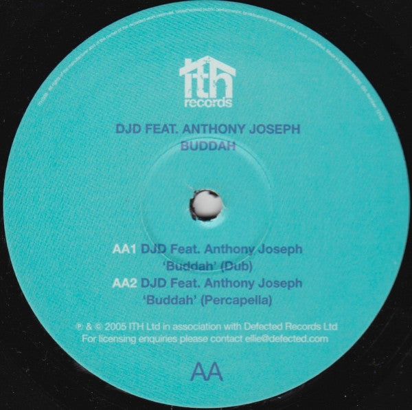 DJD Feat. Anthony Joseph (2) : Buddah (12")