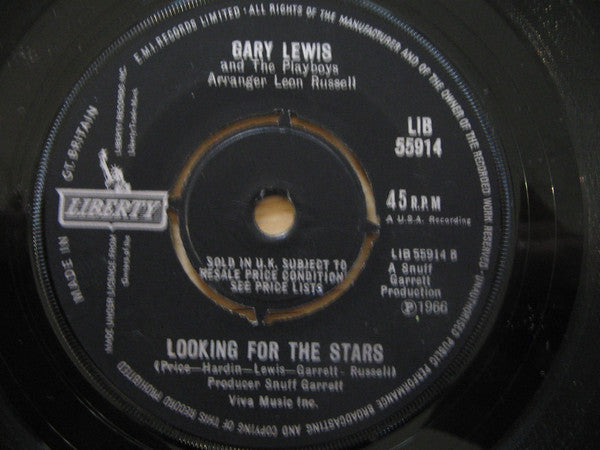 Gary Lewis & The Playboys : (You Don't Have To) Paint Me A Picture (7", Single)