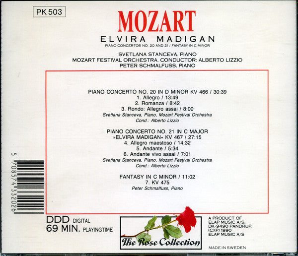 Wolfgang Amadeus Mozart : Elvira Madigan (CD, Comp)