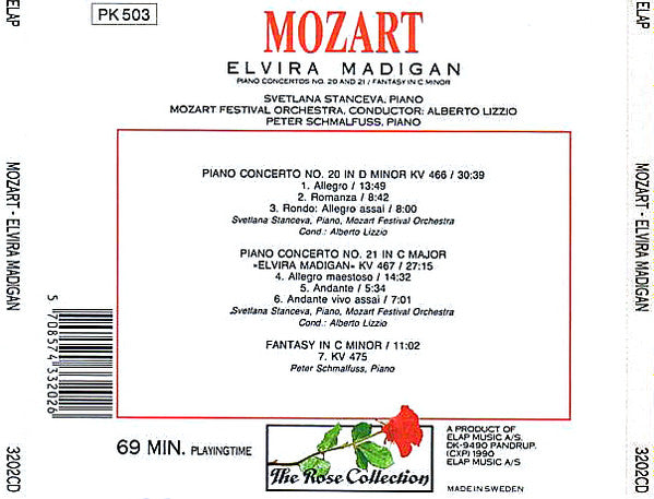 Wolfgang Amadeus Mozart : Elvira Madigan (CD, Comp)