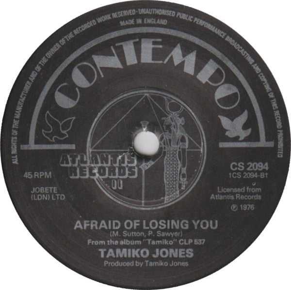 Tamiko Jones : Reachin' Out For Your Love (7", Single, Sol)