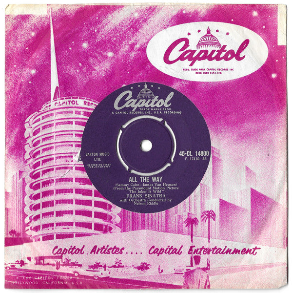 Frank Sinatra : All The Way / Chicago (7", Single)