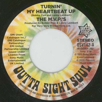 The M.V.P.'s : Turnin' My Heartbeat Up (7", RE)
