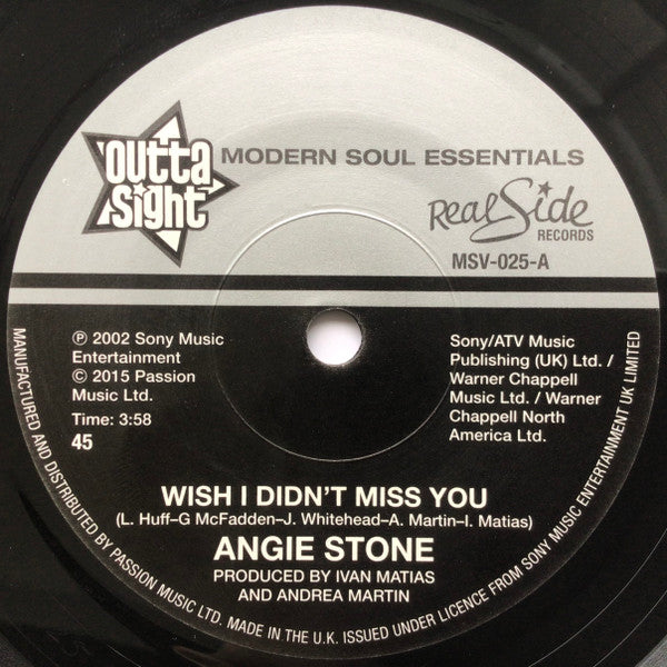 Angie Stone : Wish I Didn't Miss You (7", RE)