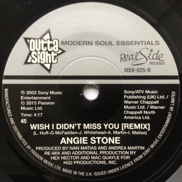Angie Stone : Wish I Didn't Miss You (7", RE)