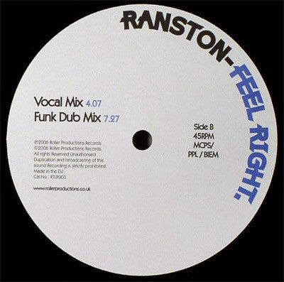 Ranston T : Feel Right (12")