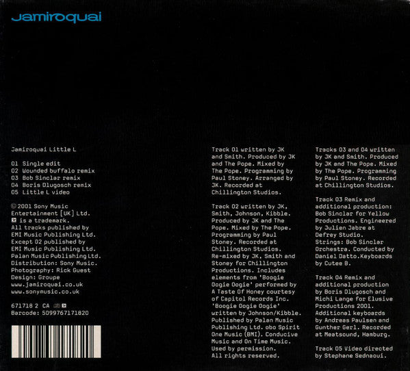 Jamiroquai : Little L (CD, Single, Enh, Car)