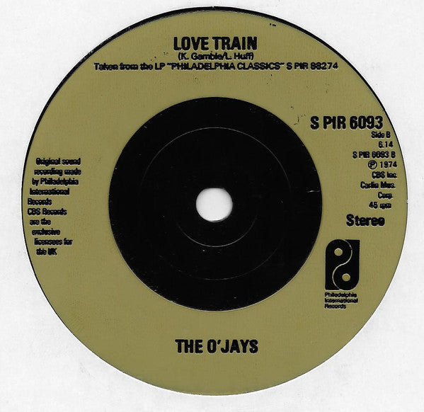 The O'Jays : I Love Music (7", Inj)