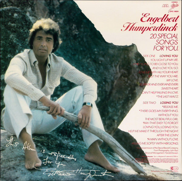Engelbert Humperdinck : 20 Special Songs For You --- Loving You - Losing You (LP, Comp)