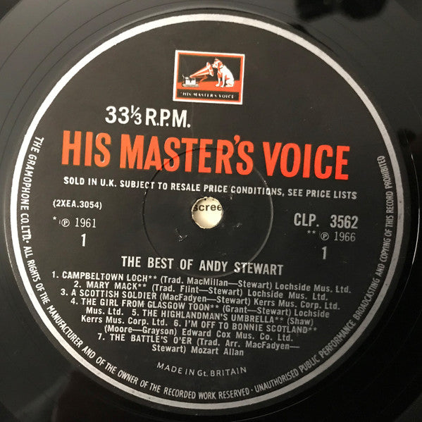Andy Stewart : The Best Of Andy Stewart (LP, Comp, Mono)