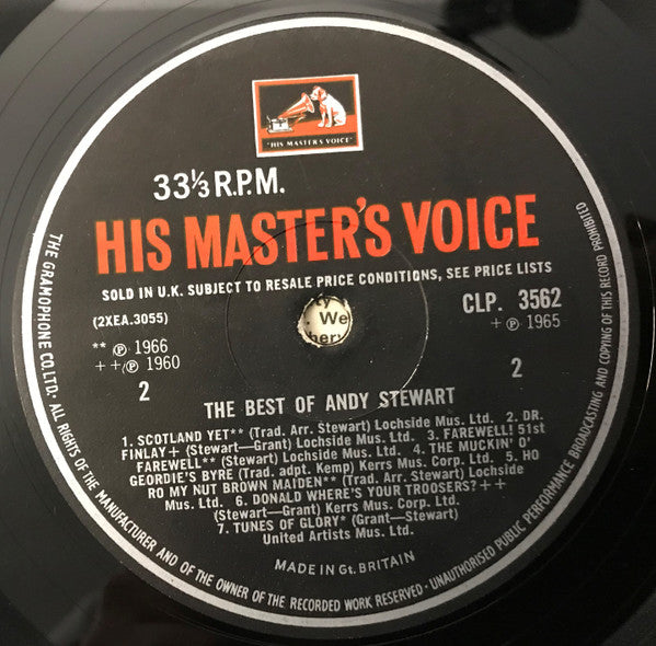 Andy Stewart : The Best Of Andy Stewart (LP, Comp, Mono)