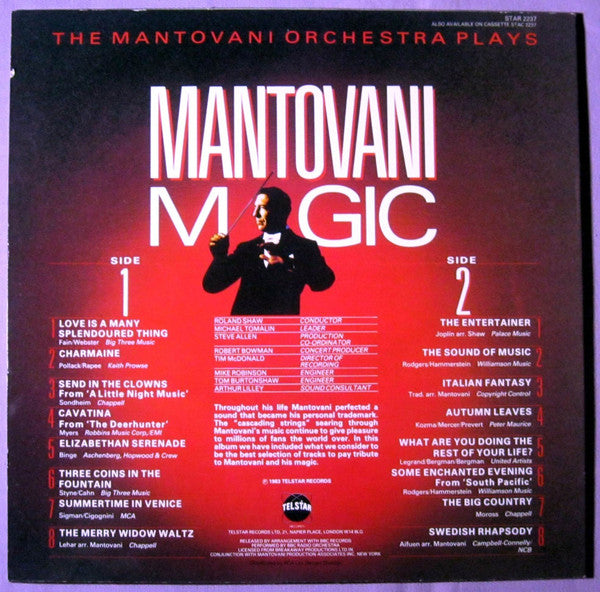 Mantovani And His Orchestra : Mantovani Magic (LP, Comp)