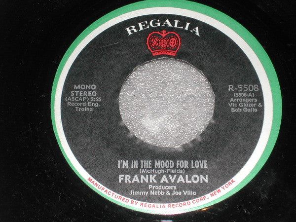 Frankie Avalon : I'm In The Mood For Love / It's The Same Old Dream (7")