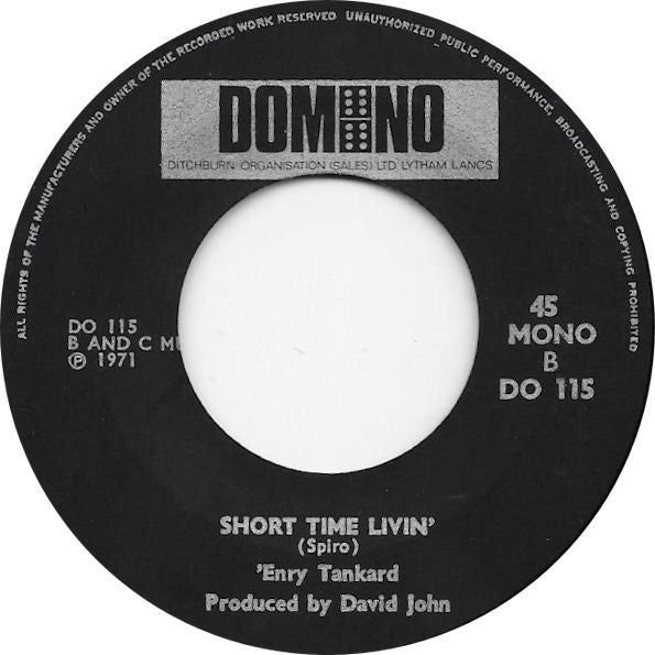 'Enry Tankard : Sweet Polyanna (7", Mono)