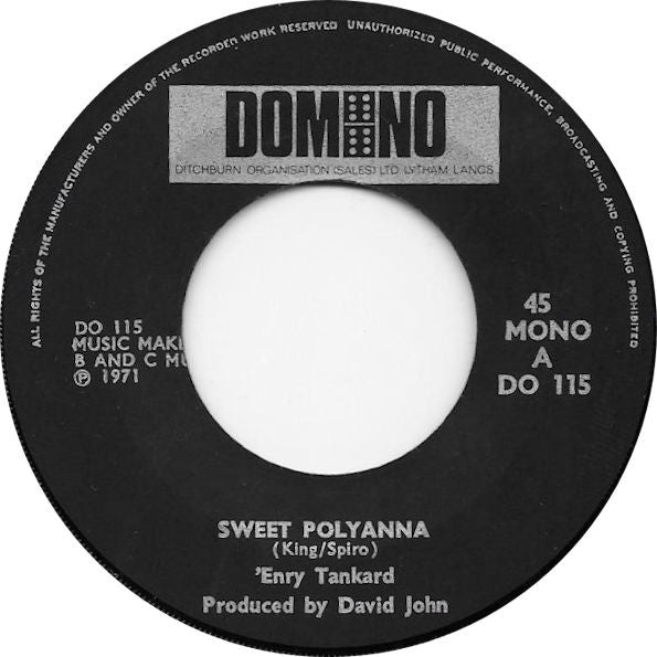 'Enry Tankard : Sweet Polyanna (7", Mono)