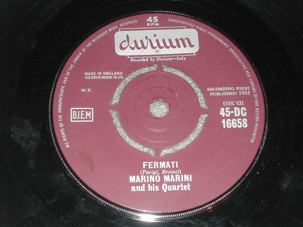Marino Marini Ed Il Suo Quartetto : Palma De Mallorca / Fermati (7", Single)