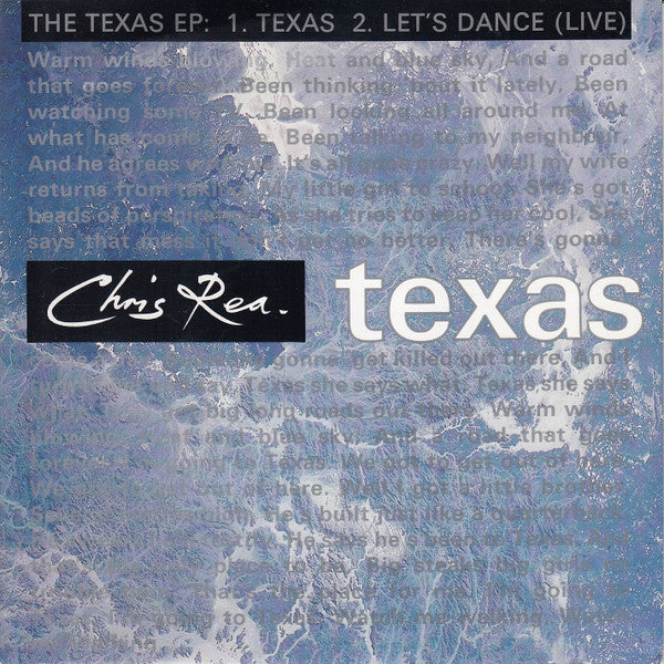Chris Rea : Texas (7", Single)