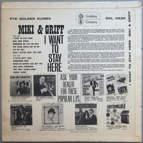 Miki & Griff : I Want To Stay Here (LP, Comp)