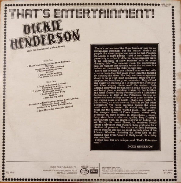 Dickie Henderson : That's Entertainment (LP)