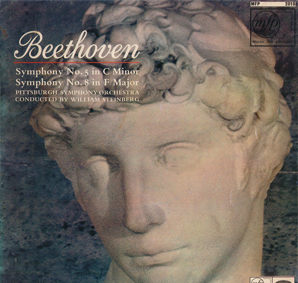 Ludwig van Beethoven, Pittsburgh Symphony Orchestra Conducted By William Steinberg : Symphony No. 5 In C Min, Op. 67 / Symphony No. 8 In F Major, Op. 93 (LP, Mono, Blu)
