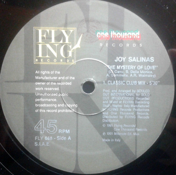 Joy Salinas : The Mystery Of Love (12")