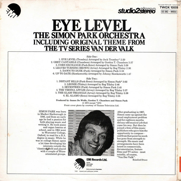 The Simon Park Orchestra : Eye Level (LP)