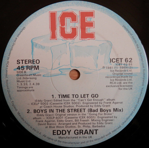 Eddy Grant : Boys In The Street (12")