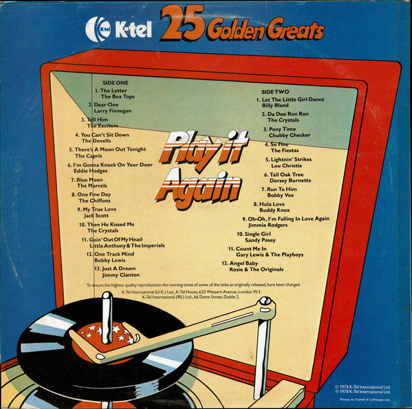 Various : Play It Again 25 Golden Greats (LP, Comp)