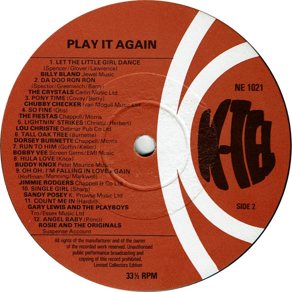 Various : Play It Again 25 Golden Greats (LP, Comp)
