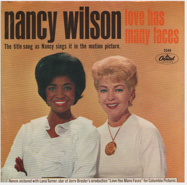 Nancy Wilson : Love Has Many Faces / Don't Come Running Back to Me (7", Single)