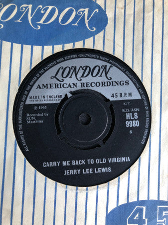 Jerry Lee Lewis : I Know What It Means (7", Single, Mono)