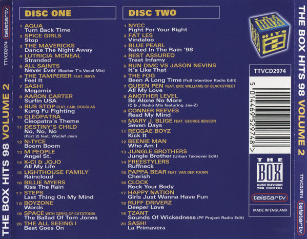 Various : The Box Hits 98 Volume 2 (2xCD, Comp)