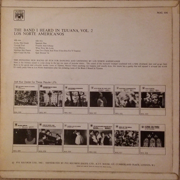 Los Norte Americanos : The Band I Heard In Tijuana Vol. 2 (LP)