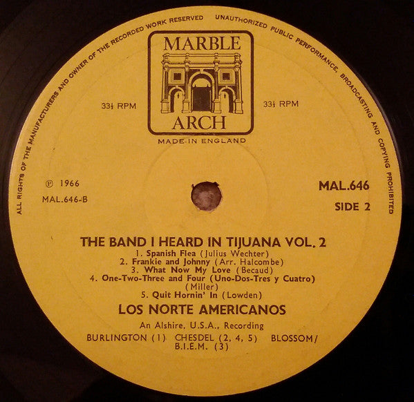 Los Norte Americanos : The Band I Heard In Tijuana Vol. 2 (LP)