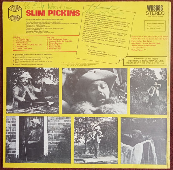 Slim Pickins : The Fiddlin' Fool (LP, Album)