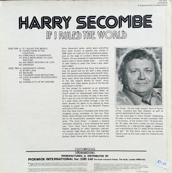 Harry Secombe : If I Ruled The World (LP, Comp)
